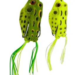 generic Fishing Lure Set with Realistic Frogs and Weedless Hooks, 2 Piece Kit image 1
