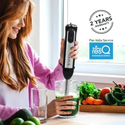 [NEWLY LAUNCHED] Tesora Hand Blender with 2 Speed Modes | Food Grade Stainless Steel Blades | Dishwasher Safe | Anti Splash, Low Vibration & Low Noise | 2 Years Warranty by Tesora, 600W, 230V, Black image 5