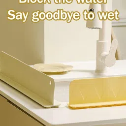 3Pcs Sink Splash Guard in Kitchen, Sink Water Splash Guard, Splash Guard Kitchen Sink Household Essential Three Essential Colors for Home Use image 3