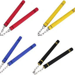 HEAVENGLOW 2X Training Nunchucks Comfortable Grip for Martial Arts Taekwondo Wingchun Red-Sporting Goods-Boxing, Martial Arts & MMA-Martial Arts -Sticks-1 Nunchuck(2 Pack) image 3