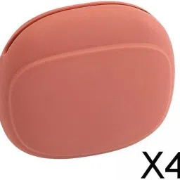 4xCarrying Case Earbud Headphone Date Protective Organizer Pouch Red image 1