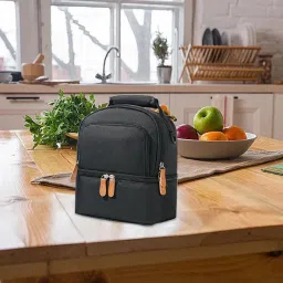 Mancro Breastmilk Cooler Bag with Ice Pack, Fits 6 Insulated Baby Bottles Up to 9 Ounce, Breast Milk Cooler for Nursing Mom (Rectangular Black.) image 3