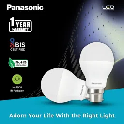Panasonic 12 Watt LED Bulb, B22 Base 12W Bulb Light for Home, 25000+ BH with 1 Year Warranty, 6500K Cool Day Bulb (Pack of 2) image 1