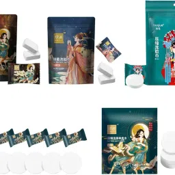 JAZZY PEARLS® 3xCompressed Towel Portable Soft Multifunctional for Activities Camping Hiking 30x60cm 5pcs image 3