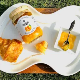 Orchard Lane Healthy Orange Marmalade Jam | Orange Jam Filled with Fresh Valencia Oranges- for healthy families- kids, breakfast, gym goers, only 10 calories per serving- Non Fattening jam | without chemicals, preservatives or artificial sugars- 120 gm Glass bottle | guarantee in case of breakage image 5