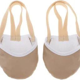 bnf BNF® 3xWomen Girls Rhythmic Gymnastics Ballet Dance Leather Half Sole Toe Shoes-Sporting Goods-Team Sports-Gymnastics-Clothing-Women-1 Pair Gymnastics Shoes(3 Pack) image 4