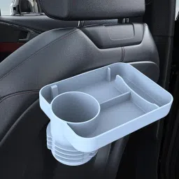 Cup Holder Tray for Snacks Car Seat Cup Holder Tray for Kids Car Seat Blue image 4