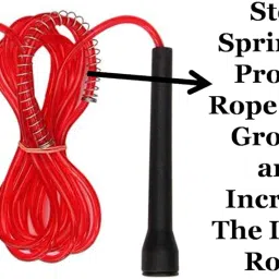 Spanco Jumping Skipping Rope with Comfortable PVC, Pencil Shape Handle for Weight REDUCING/Warm-UP/Gym/Sports & Gym Fitness. image 2