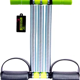 unitrim Triple Spring Tummy Trimmer Best Ab Exerciser – No. 1 Rated Fitness Equipment for Home – Lifetime Service Warranty With Socks And Gloves Free (14 Inch Spring) image 2