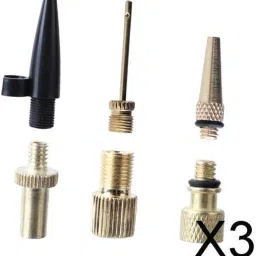 calandis Calandis™ 3Xpresta to Schrader Bicycle Bike Valve Adaptors Inflator Pump Nozzle Kit | Pumps | Bicycle Accessories | Cycling image 1