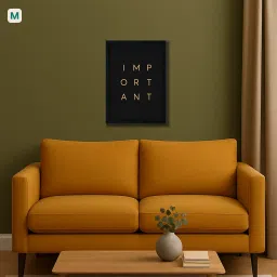 MOMONTS Framed Poster Wall Art Important Minimalist Quote - for Go-Getters & Hustlers - 8 x 12 inch Picture Frame Wall Decor for Living Room Office Study - Matt Laminated Art Frame image 3