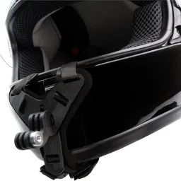 REFLEX CAMERA Full Face Helmet Chin Mount Holder (Black/Blue/Orange), compatible with GoPro Hero 3-12 and other Action Cameras Black image 2