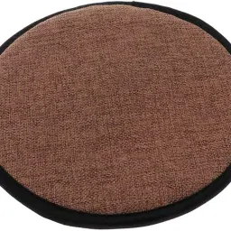 6xCotton Brown Office Home Chair Cushion Dining Chair Pads Round 40cm image 2
