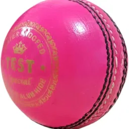 4 Panel/Part/Piece Pink Test Cricket Leather Ball image 1