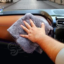 SOFTSPUN Microfiber Cloth-Edgeless with Ultrasonic Cut 4 Pc 40x40 cm Multicolour 500 GSM! Multipurpose Cloths - Automotive Microfibre Towels for Car Bike Cleaning Polishing Washing & Detailing. image 5