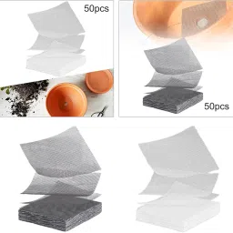 Merishopp 4x50 Pieces Bonsai Bottom Grid Mat Plant Pot Drainage Mesh for Women Gardeners Gray image 5