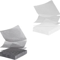 Merishopp 4x50 Pieces Bonsai Bottom Grid Mat Plant Pot Drainage Mesh for Women Gardeners Gray image 3