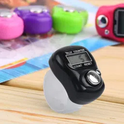 Aim Emporium Electronic Finger Counter,Pack Resettable 5 Digit LCD Electronic Digital Display Finger Hand Tally Counter Counting/Digital Counting Machine/Tasbeeh Counting Color Black Pack of 1. image 2