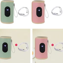 Portable Bottle Warmer Milk Breast Milk Bottle Heater for Business Trip Home Green image 4