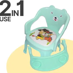 Bunny Design Kids Chair with Detachable Table Tray ? Multicolor Plastic Feeding & Activity Seat for Toddlers Kids Child image 2