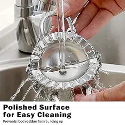 Welofy Big Size stainles Steel Dumpling Maker Momos Dough Press Mould Wrapper Cutter Making Kit, Kitchen Molds Festivals, Making Kit, Gujiya Maker Mould Cutter Tools Kit (1 pcs) image 4