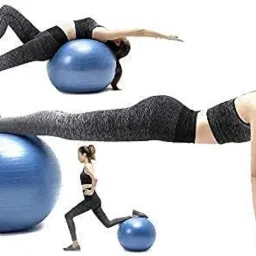 Styxon Anti-Burst Exercise Ball with Foot Pump for Fitness, Exercise and Yoga - 65 CM (Blue) image 5