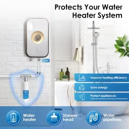 Waterdrop Whole House Scale Inhibitor Inline Water System, Replacement for Aqua-Pure AP430SS, Prevent Scale Build Up On Hot Water Heaters and Boilers, 304 Stainless Steel image 4