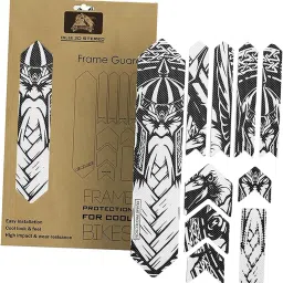 TRENDYNEST Bike Frame Protector Guard MTB Road Bicycle Sticker Decorative Tape Warrior | Decals Stickers | Bicycle Accessories | Cycling | Sporting Goods image 1