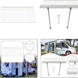 FABLOFT Wire Shelf Utility White Wire Shelving for Laundry Supermarket Basement Without Brackets1 Wire Shelf Closet Organizers Home Organization | Household Supplies & Cleaning image 2
