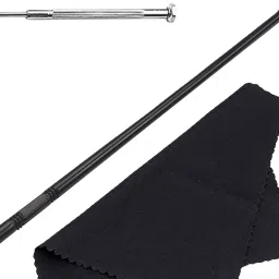 ATORSE Flute Cleaning Kit Cleaning Rod Stick Flute Polishing Cloth Trumpet Cleaner image 5
