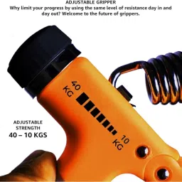 Amazon Brand - Symactive Adjustable Hand Grip Strengthener, Hand Power Gripper for Men & Women for Gym Workout Hand Exercise Equipment to Use in Home for Forearm/Finger Exercise (10-40 Kg) image 2
