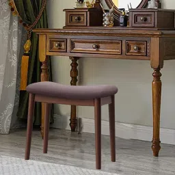 Small Vanity Stool Stylish Makeup Chair with Saddle Cushion for Piano Garden | Home & Garden | Furniture | Vanities & Makeup Tables image 5