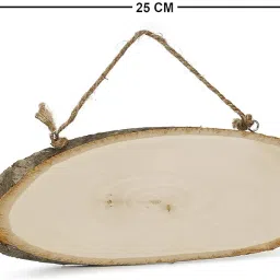 Itsy Bitsy Natural Wood Oval Hanging Board (L9xW26cm)| Ideal for DIY Craft Projects, Custom Signs, and Home Decor image 3