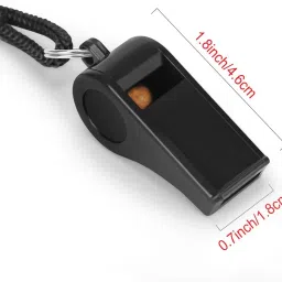 CanBee Referee Steel and Plastic Whistle Pack of 4 High Sound use Multi Purpose Sports Games (2 Steel, 2 Plastic) image 2