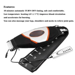 YUNZHIDUAN Electric Waist Vibrating Massager, Slimming Belt, Abdominal Toning Belt, 3 Vibration Massage Modes, 9 Levels Of Intensity Adjustment, Belly Fat Burner image 2