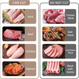 Dherik Tradworld Fresh Meat Slicer Food-Grade Stainless Steel Manual Adjustable Meat Cutter with Non-Slip Base & Ergonomic Foam Handle. image 2