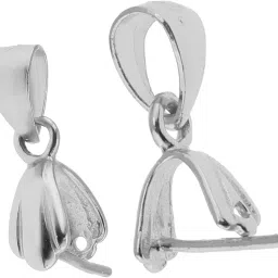 enakshi (label) Enakshi® 925 Sterling Silver Pinch Clip Bail Clasp Charm Bead Pendant Connector 4.5m|Crafts | Beads & Jewelry Making | Jewelry Findings | Jewelry Connectors & Bails image 1