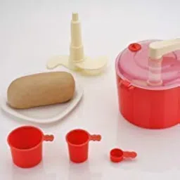 Atta Maker with Chop & Churn Function – Manual Roti Dough Kneader with Measuring Cups, Multicolor – Multipurpose Kitchen Dough Mixer for Home Use image 1