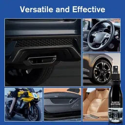 Plastic Restorer for Cars, Ceramic Plastic Coating Trim Restore, Plastic Refreshing Coating, Hydrophobic Trim Coating image 2