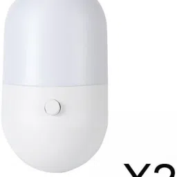 JAZZY PEARLS® 2xNight Lamp Bedside Lamp Bedroom Indoor Lighting Study Room Office Table Lamp White image 1