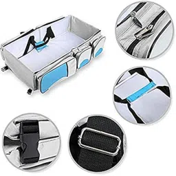 MVM Enterprise (1 pc) 3 in 1 Infant Bed Baby Diaper Changing, Sleeping, Travel Portable Systems Bag for Girls and Boys (Multicolour) image 2