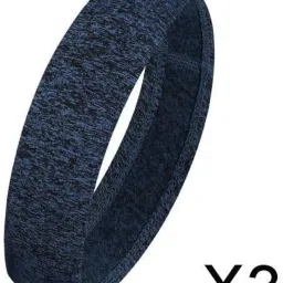 jazzy pearls JAZZY PEARLS® 3xMen Women Sports Headband Gym Tennis Basketball Sweatband Hairband Blue-Sporting Goods-Fitness, Running & Yoga-Clothing & Accessories-Sweatbands-1 Piece Sports Headband(3 Pack) image 1