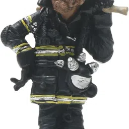 CALANDIS Firefighter Statue Artificial Resin Ornament for Indoor Study Room Bookshelf | Figurines image 2