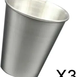 3xMini Stainless Steel Wine Whisky Cup Mug 70ml/2oz Hip Flask Accessories image 1