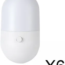 JAZZY PEARLS® 6xNight Lamp Bedside Lamp Bedroom Indoor Lighting Study Room Office Table Lamp White image 1