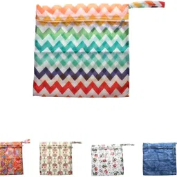 snappsy Phenovo Baby Waterproof Zipper Reusable Diaper Bag Multi Animal Pattern 2 image 3