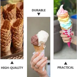 Blend Art Commercial Waffle Cone Maker Machine-Electric, Temp & Time Control, Non Stick | Homemade Ice Cream Waffle Cones | Ideal for Restaurant, Bakeries, Cafe, Food Truck | 1 Year Warranty-1100KW image 5