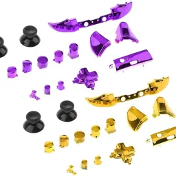 Merishopp 2Piece Full Button Set Chrome Bumper ABXY Mod Kit for One S Controllers|Video Games & Consoles | Video Game Accessories | Controllers & Attachments image 3