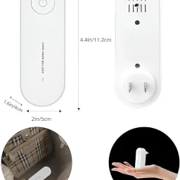 1pcs (pack of 1) wall plug air purifier with (US PLUG) and true HEPA freshness and mini portable air purifier for Home/Bedroom/Toilet/LivingRoom/Bathroom or a small Closet.(GREEN) image 1