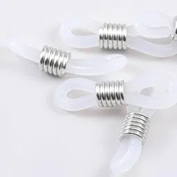 enakshi (label) Enakshi® 2x50Pcs Ends Eyeglass Glasses Holder Repair Chain Cord Loop Ends White Silver|Crafts | Beads & Jewelry Making | Jewelry Findings | Jewelry Connectors & Bails image 3